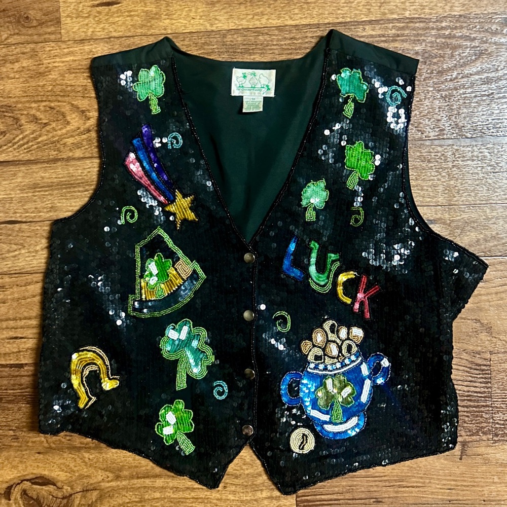 The Quacker Factory Size 1x-Large Black/Green Seq… - image 2